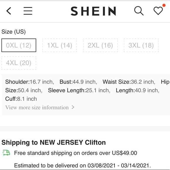 SHEIN Navy Dot Dress - Picture 6 of 10